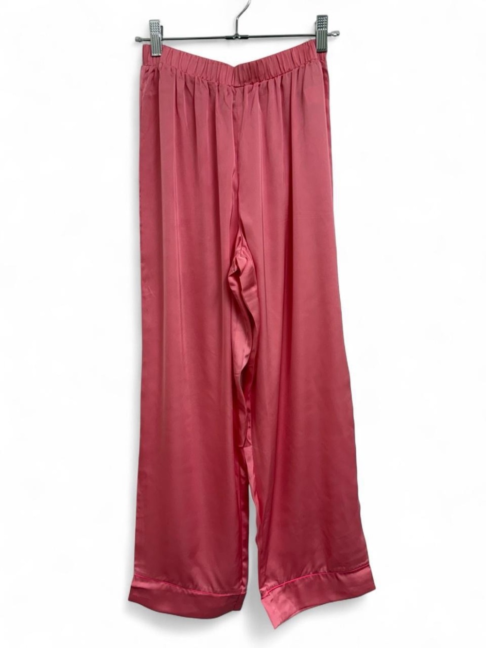 ASOS Pink Satin Wide-Leg Pants